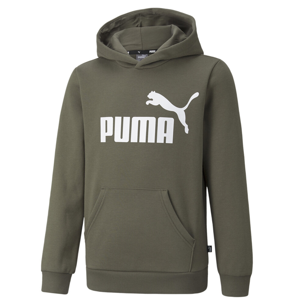 фото Детская толстовка essentials big logo youth hoodie puma