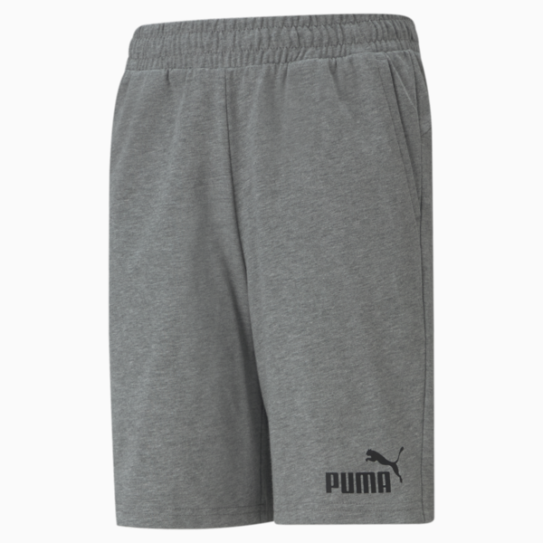 Essentials Jersey Youth Shorts, Medium Gray Heather, large-ZAF