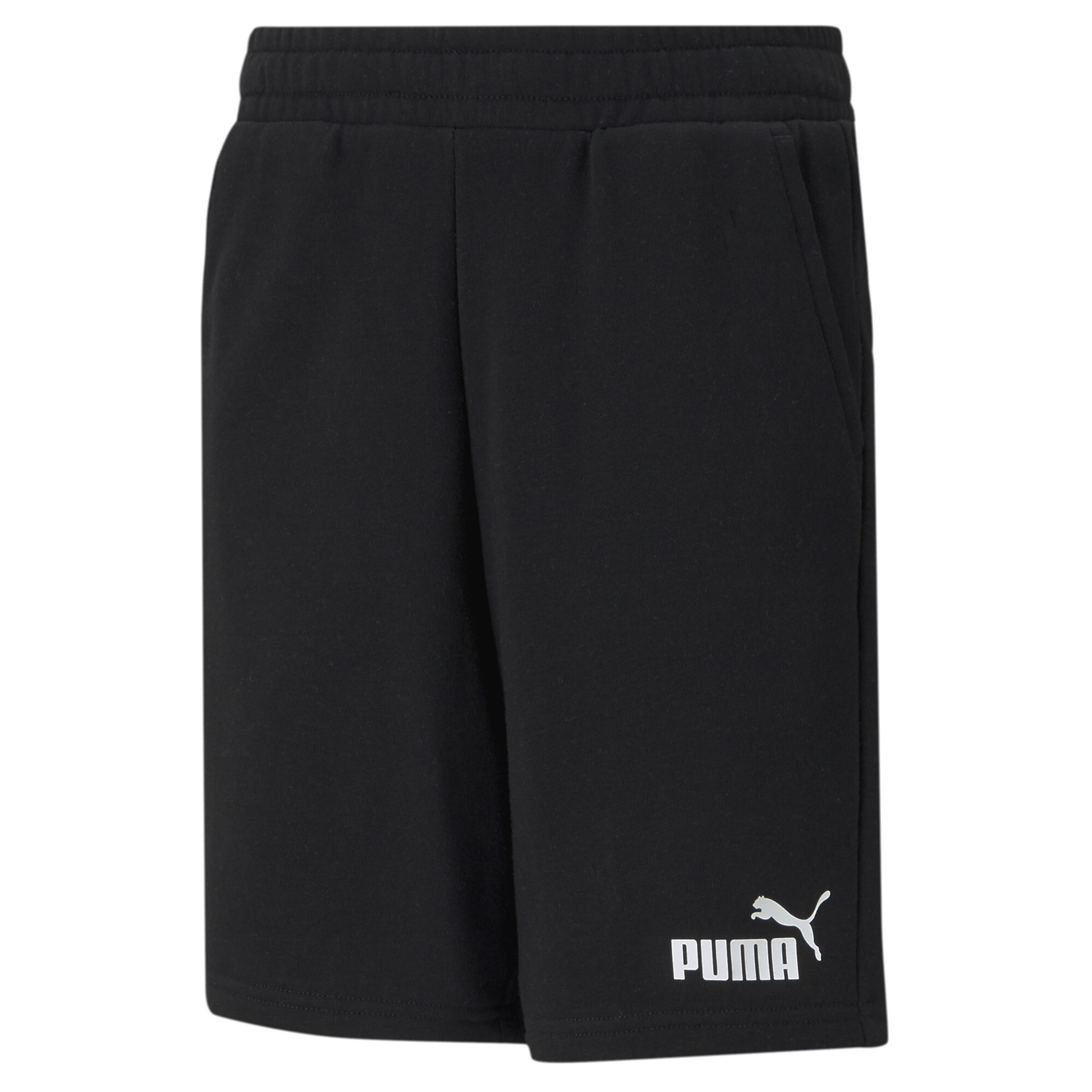 Men's Puma Essentials Youth Sweat Shorts, Black, Size 4-5Y, Clothing