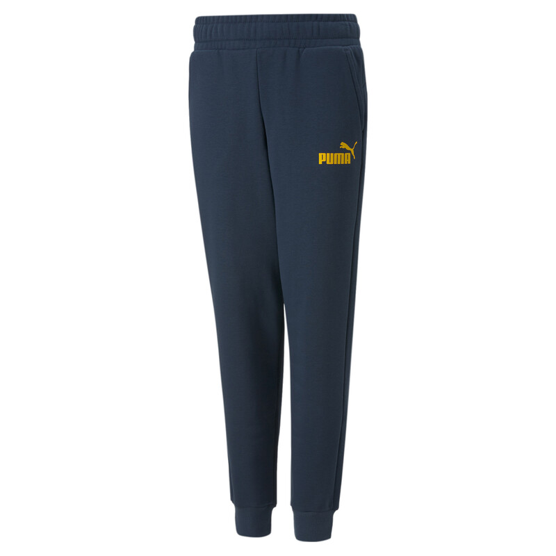 

PUMA Logo Boy's Knitted Pants, Black/blue