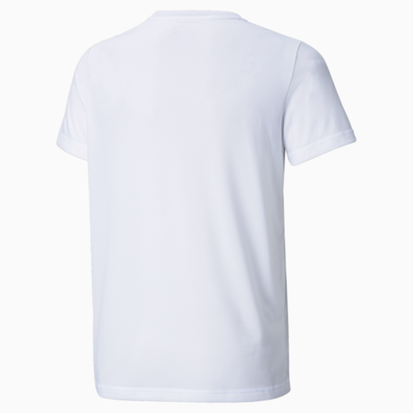 Active Small Logo Youth Tee, Puma White, large-MEX