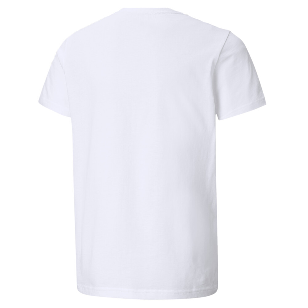 

PUMA - male - Детская футболка Essentials+ Two-Tone Logo Youth Tee – Puma White –, Белый