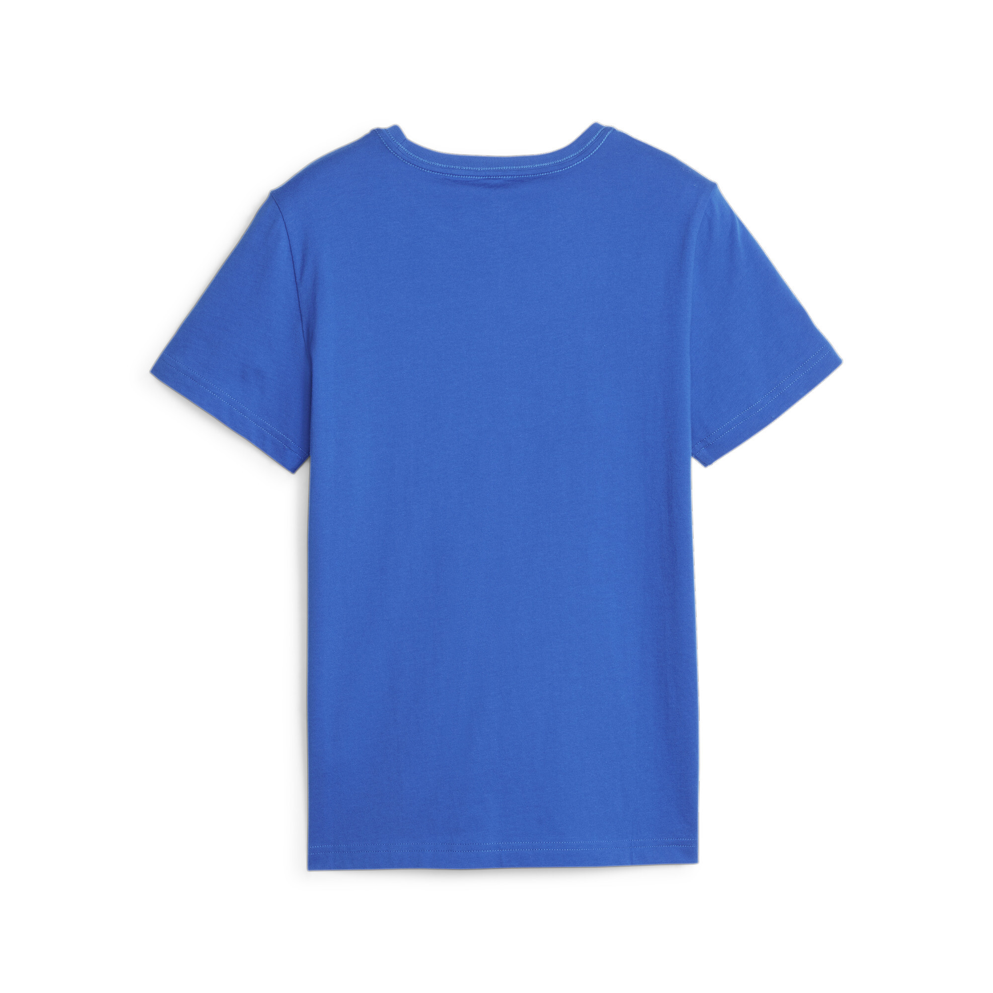 Men's Puma Essentials+ Two-Tone Logo Youth T-Shirt, Blue, Size 11-12Y, Clothing