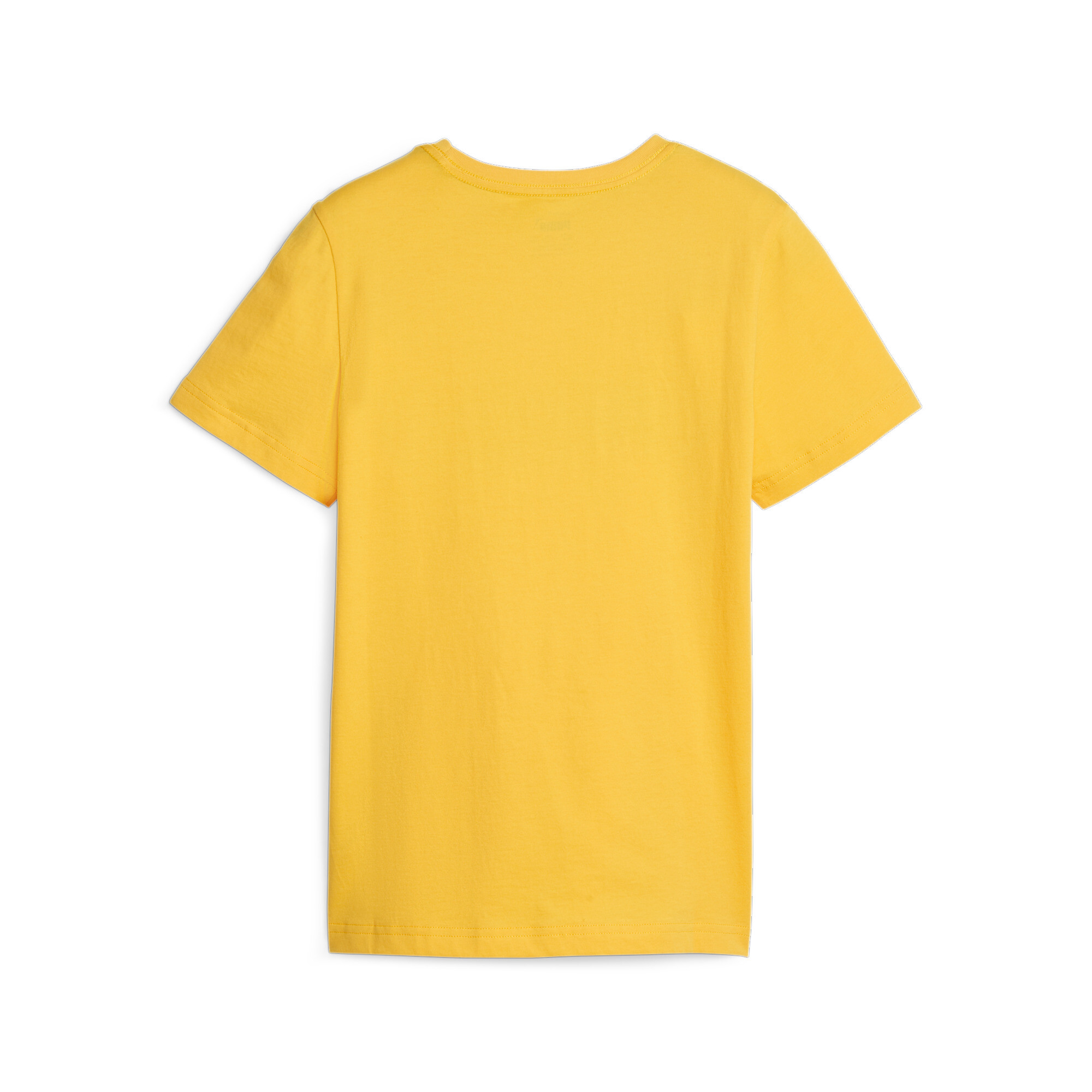 Men's Puma Essentials+ Two-Tone Logo Youth T-Shirt, Yellow, Size 13-14Y, Clothing