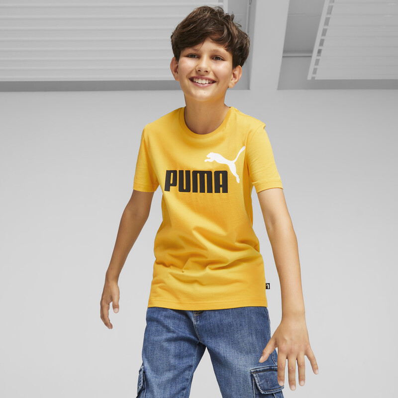 

PUMA Logo Boy's T-shirt, Yellow