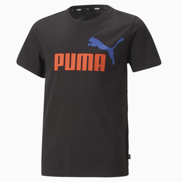 Remera deportiva juvenil Essentials+, PUMA Black-Warm Earth, large-ARG