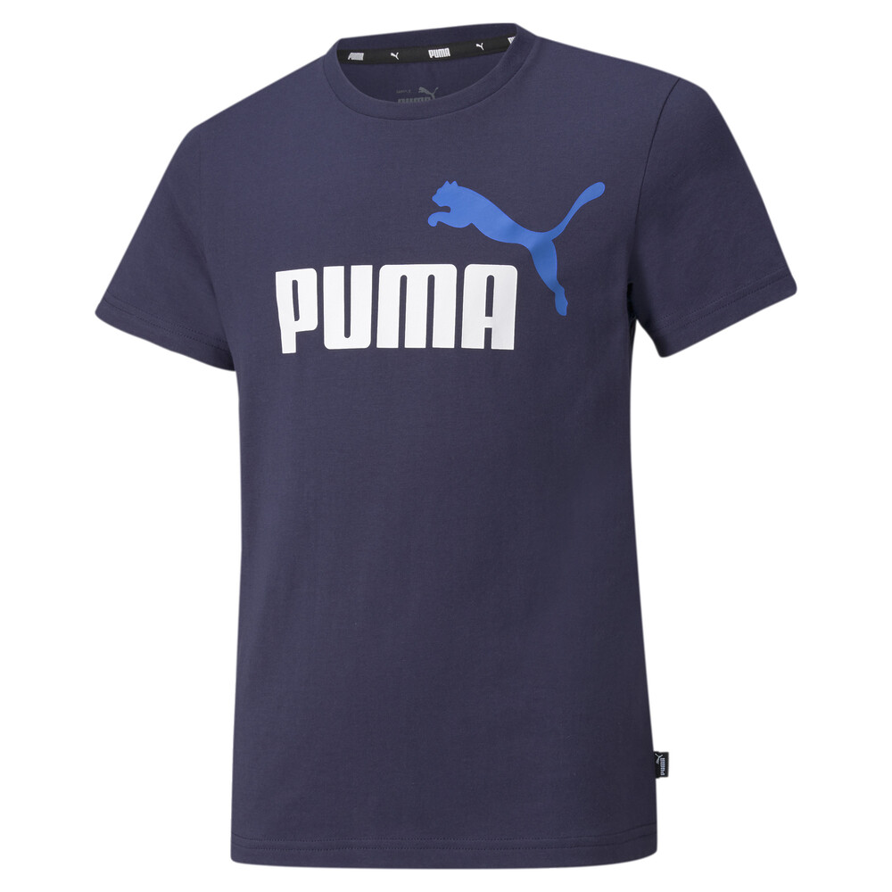 фото Детская футболка essentials+ two-tone logo youth tee puma