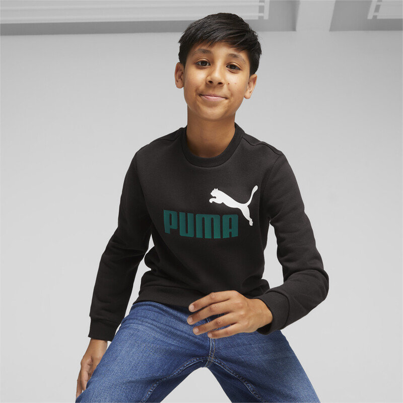 

PUMA Two Tone Big Logo Youth Sweatshirt, Black