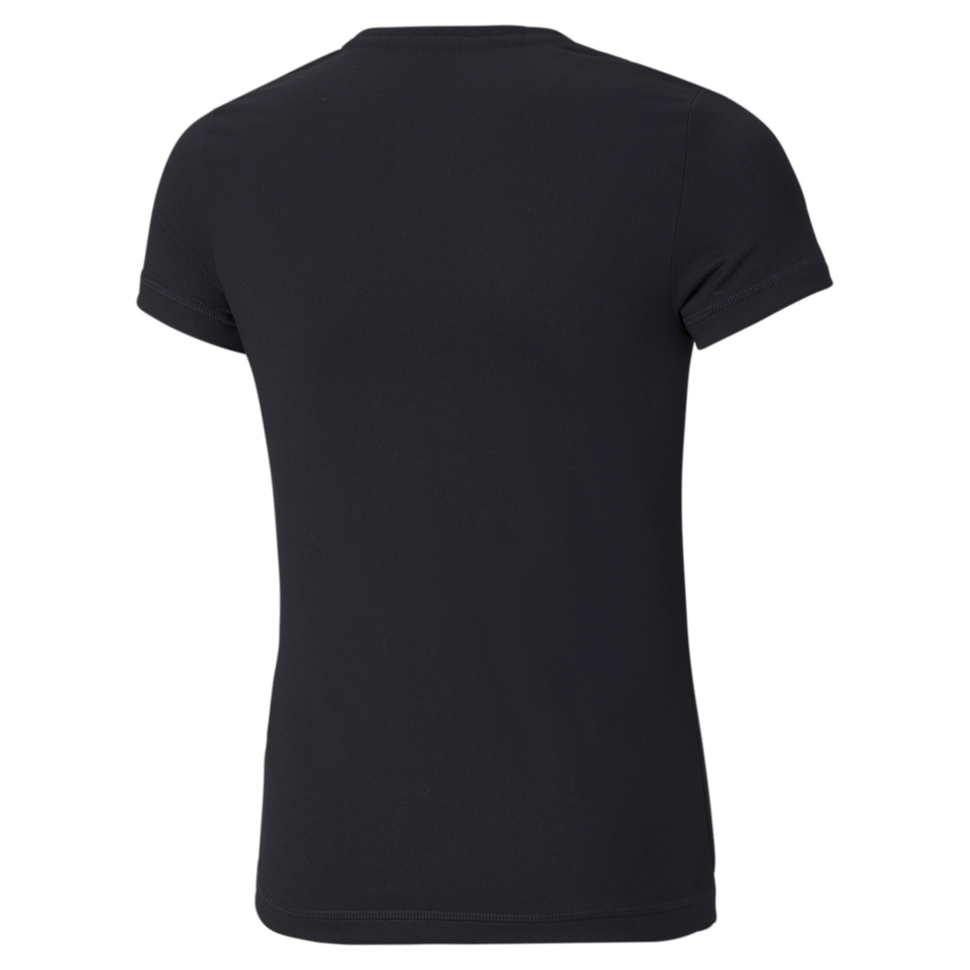 Women's Puma Active Youth T-Shirt, Black, Size 5-6Y, Clothing