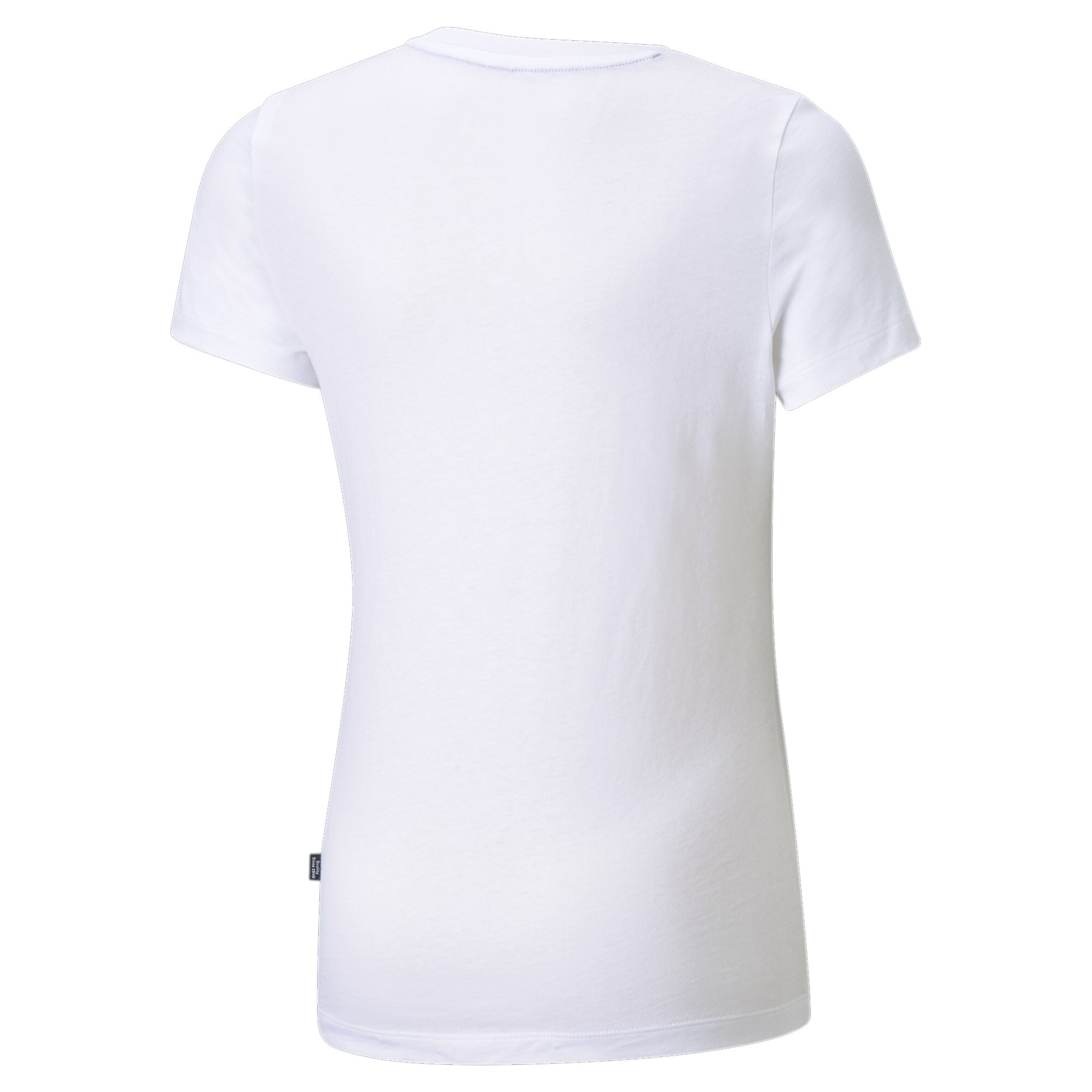 Women's Puma Essentials Logo Youth T-Shirt, White, Size 9-10Y, Clothing
