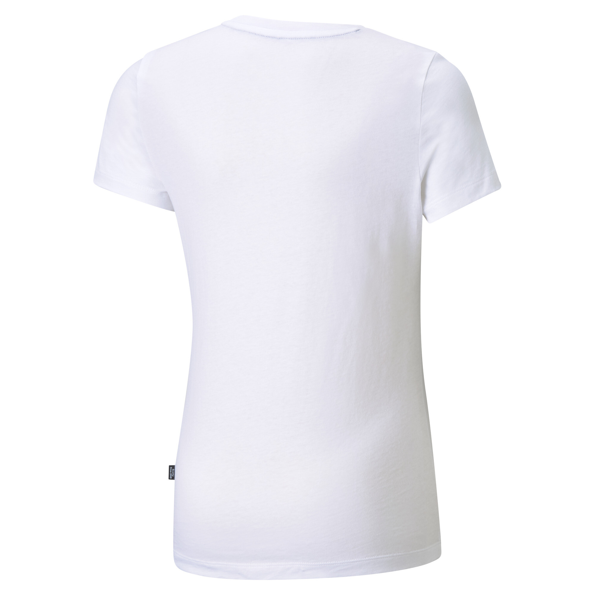 PUMA Essentials Logo T-Shirt In White, Size 15-16 Youth