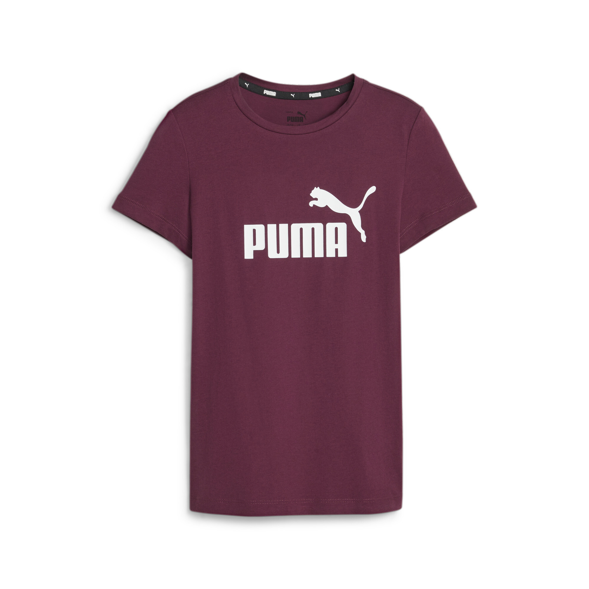 Women's Puma Essentials Logo Youth T-Shirt, Red, Size 5-6Y, Clothing