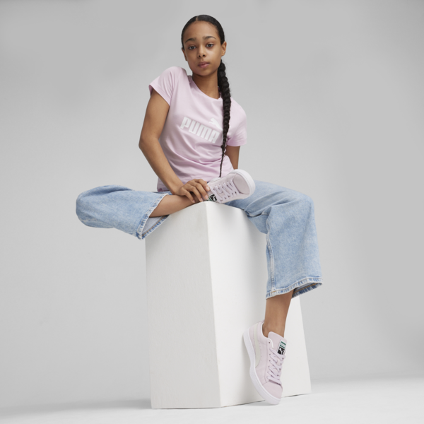 Essentials Logo Tee Youth, Grape Mist, large-ZAF