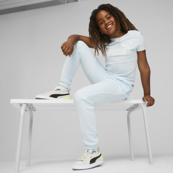 Essentials Logo Tee Youth, Icy Blue, large-ZAF