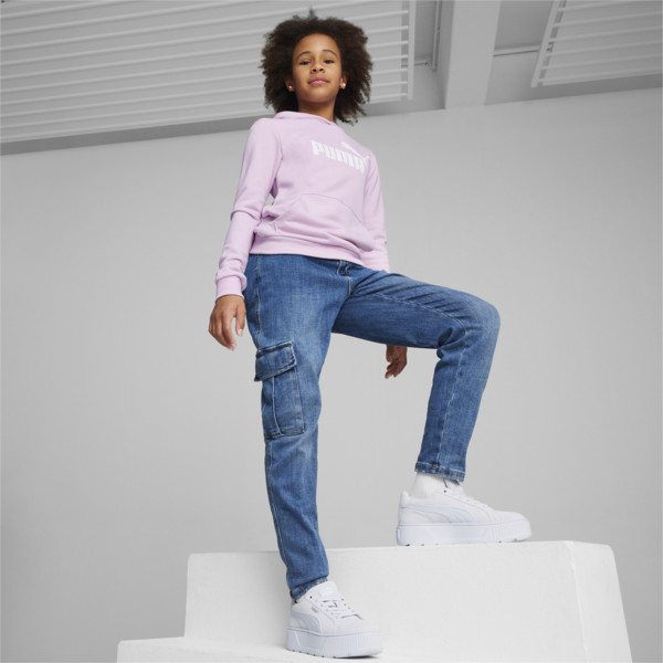 Essentials Logo Hoodie Youth, Grape Mist, large-ZAF