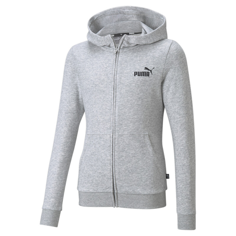 

PUMA Essentials Small Logo Full-Zip Youth Hoodie