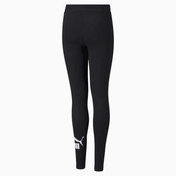 Essentials Logo Leggings Youth, Puma Black, large-ZAF