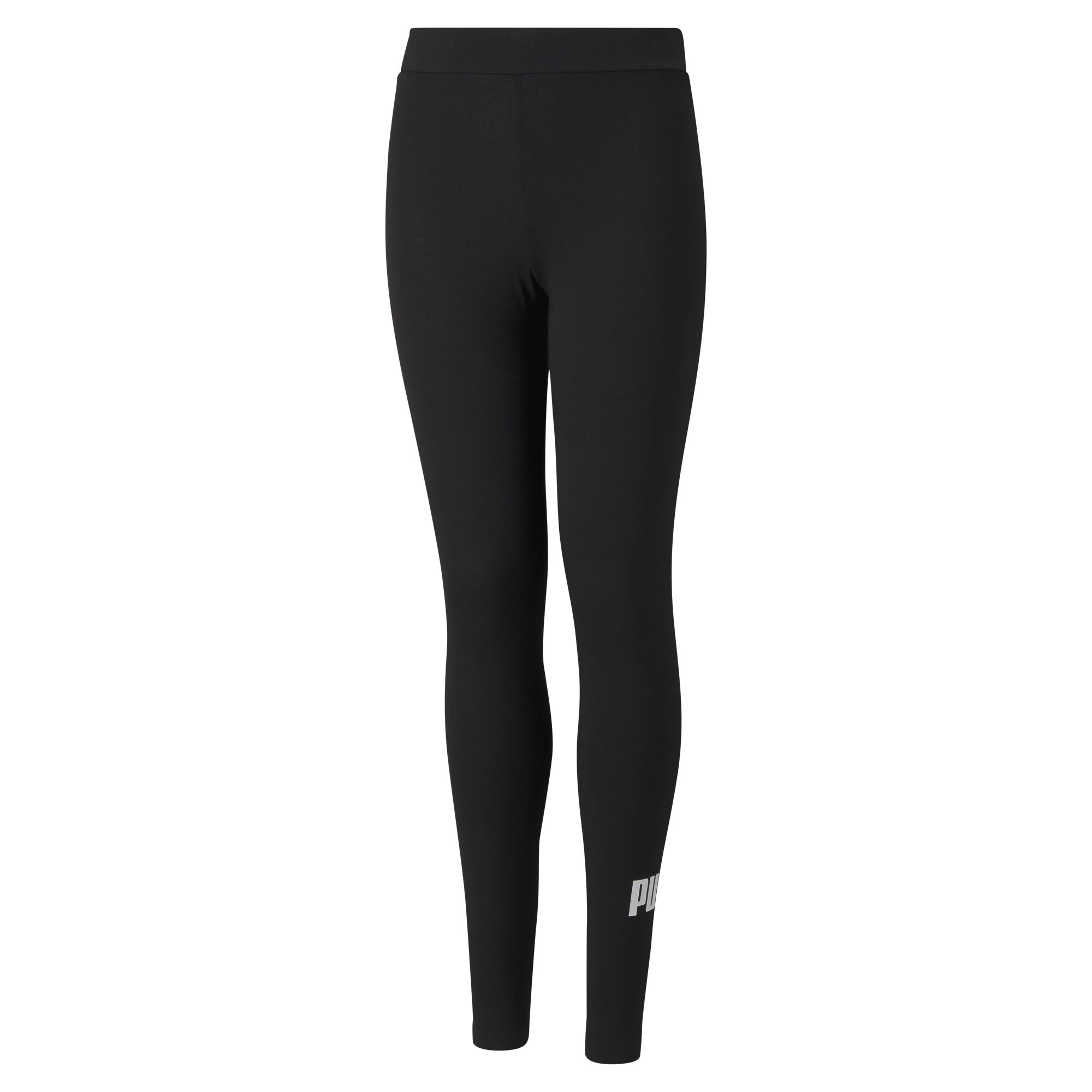 Women's Puma Essentials Logo Leggings Youth, Black, Size 7-8Y, Clothing