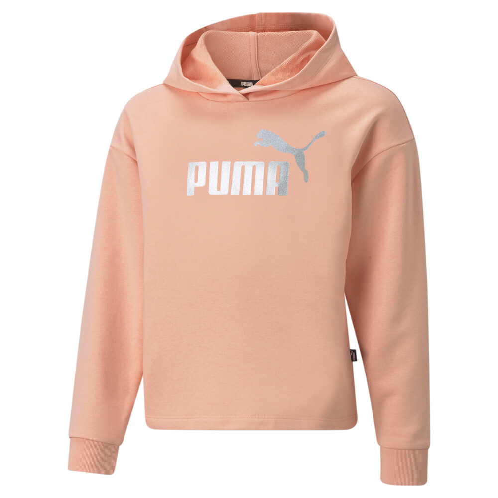 фото Детская толстовка essentials+ logo cropped youth hoodie puma