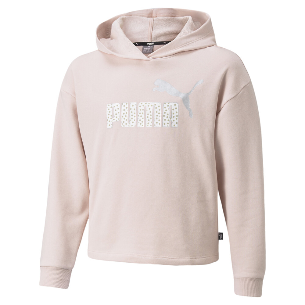 фото Детская толстовка essentials+ logo cropped youth hoodie puma