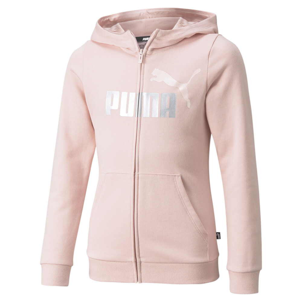 фото Детская толстовка essentials+ logo full-zip youth hoodie puma