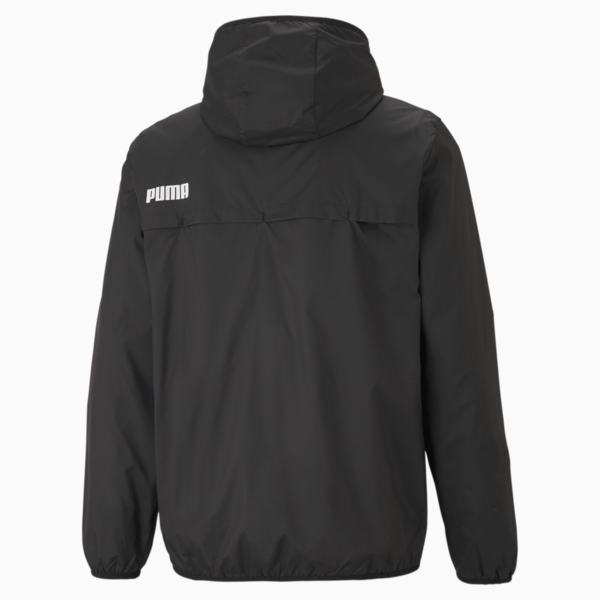 Essentials Solid Men's Windbreaker, Puma Black, large-ZAF