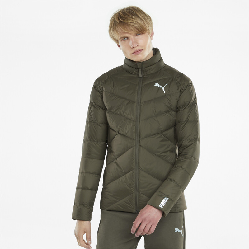 

Men's PUMA PWRWarm packLITE Slim Fit Down Jacket, Gray