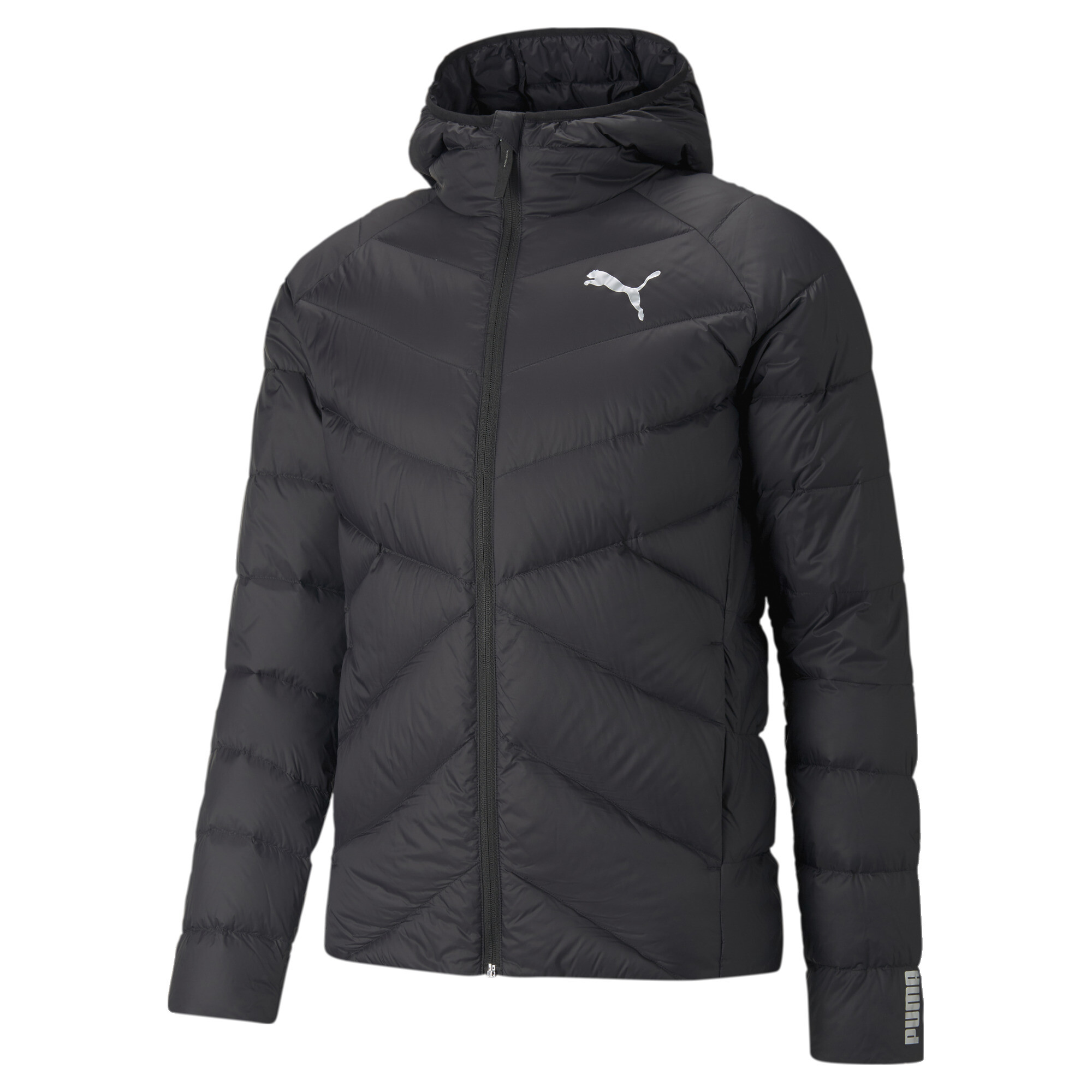 PUMA PWRWarm packLITE Down Jacket Hooded Full Zip Front Mens | eBay