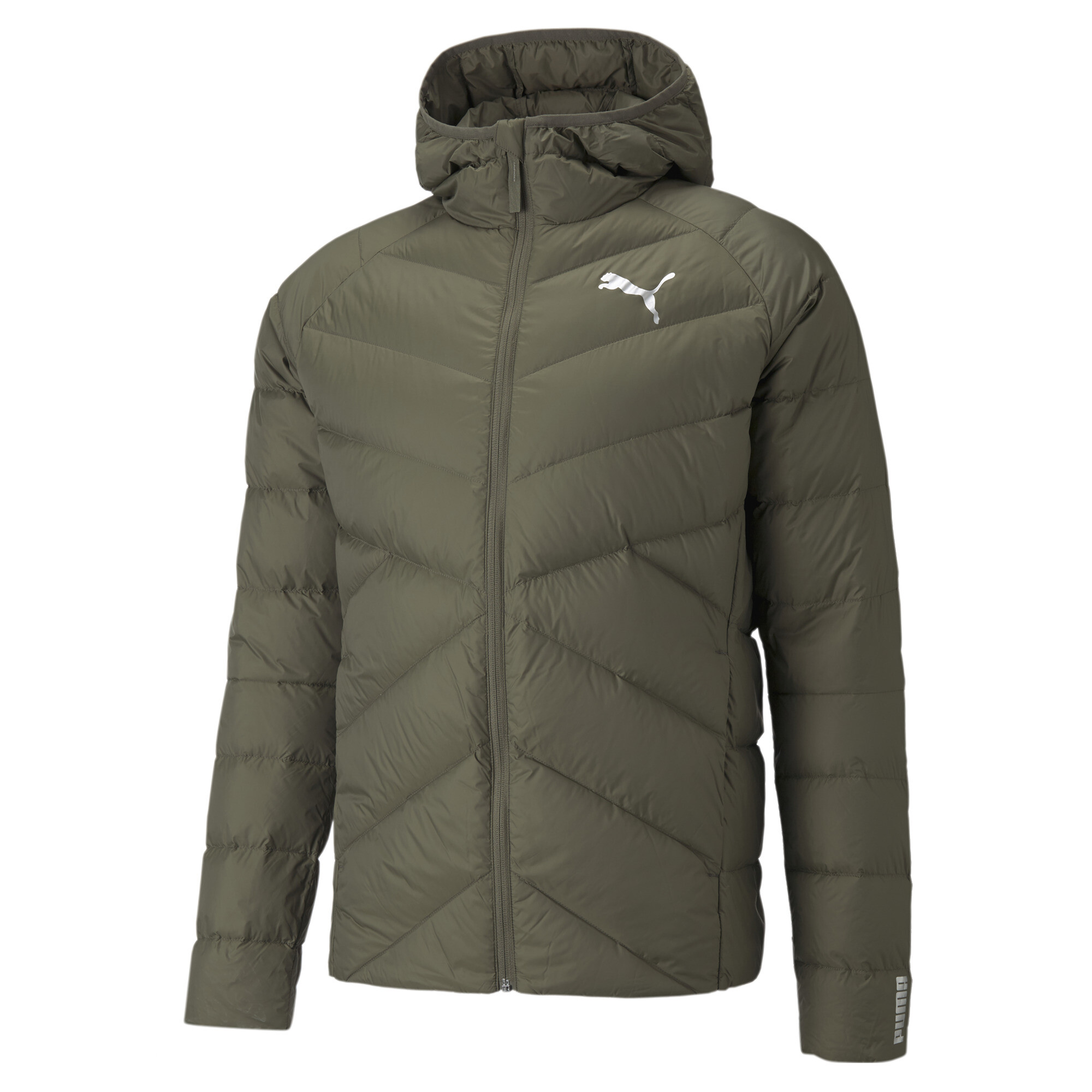 Puma essential 400 hot sale down hooded jacket