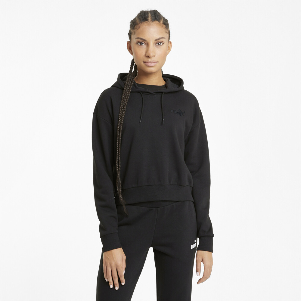 фото Толстовка essentials embroidered cropped women's hoodie puma