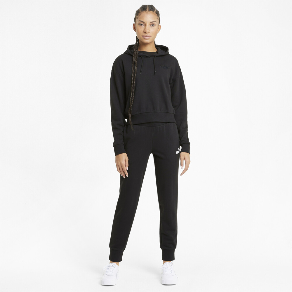 фото Толстовка essentials embroidered cropped women's hoodie puma
