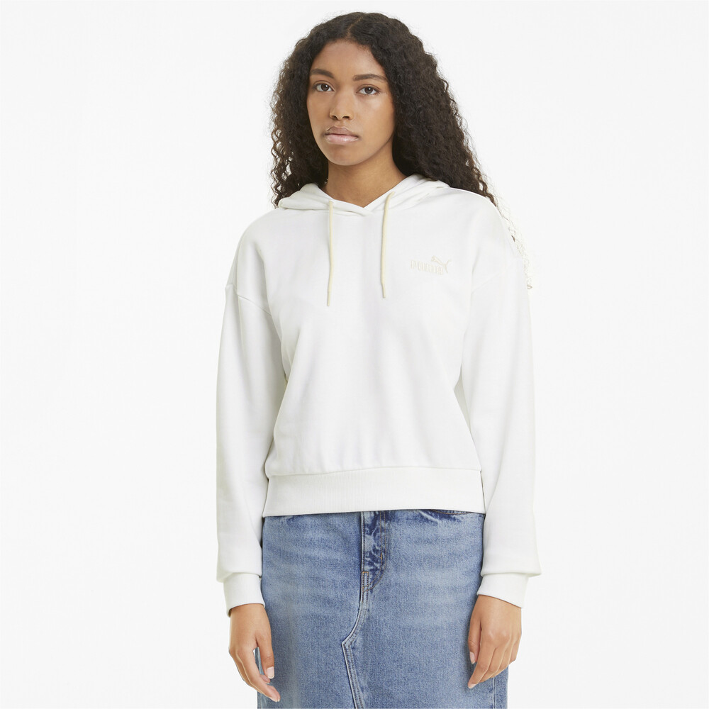 фото Толстовка essentials embroidered cropped women's hoodie puma