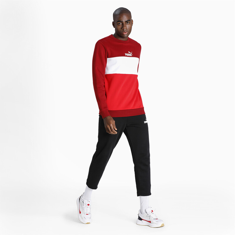 

Men's PUMA Essential+ Crew Regular Fit Sweat Shirt, Red