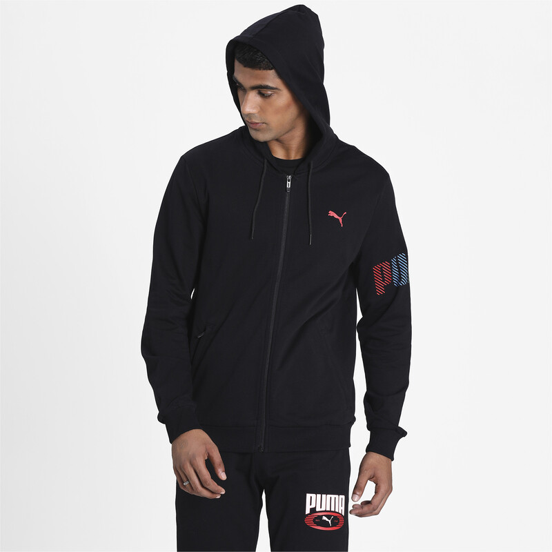 

Men's PUMA Multicolor Graphic Jacket, Black