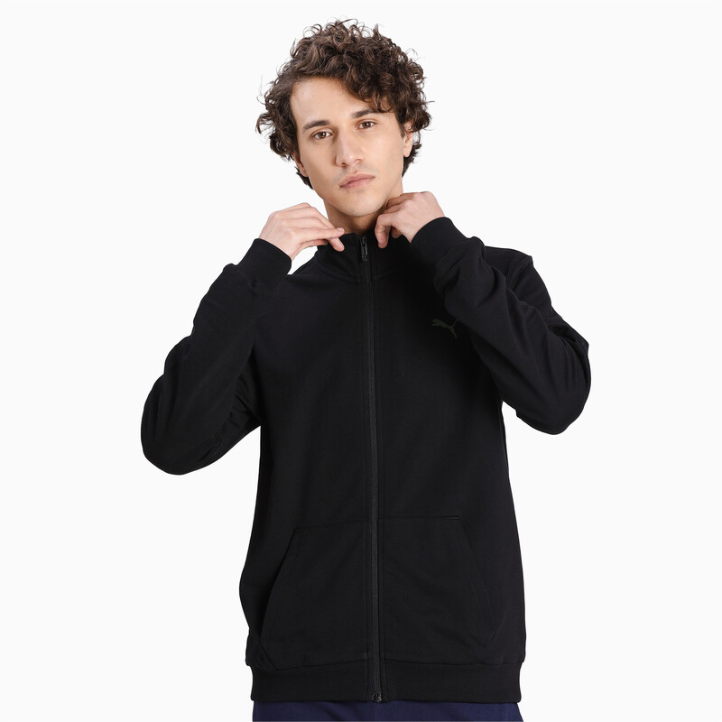 Men's PUMA Camo Box Graphic Full-Zip Sweatshirt, Black