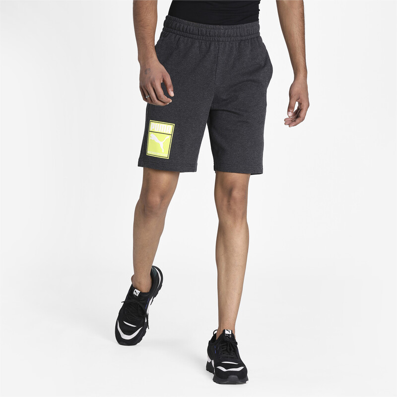 Men's PUMA Box Graphic Shorts, Gray