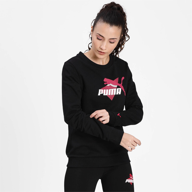 

Women's PUMA Slant Graphic Sweatshirt, Black