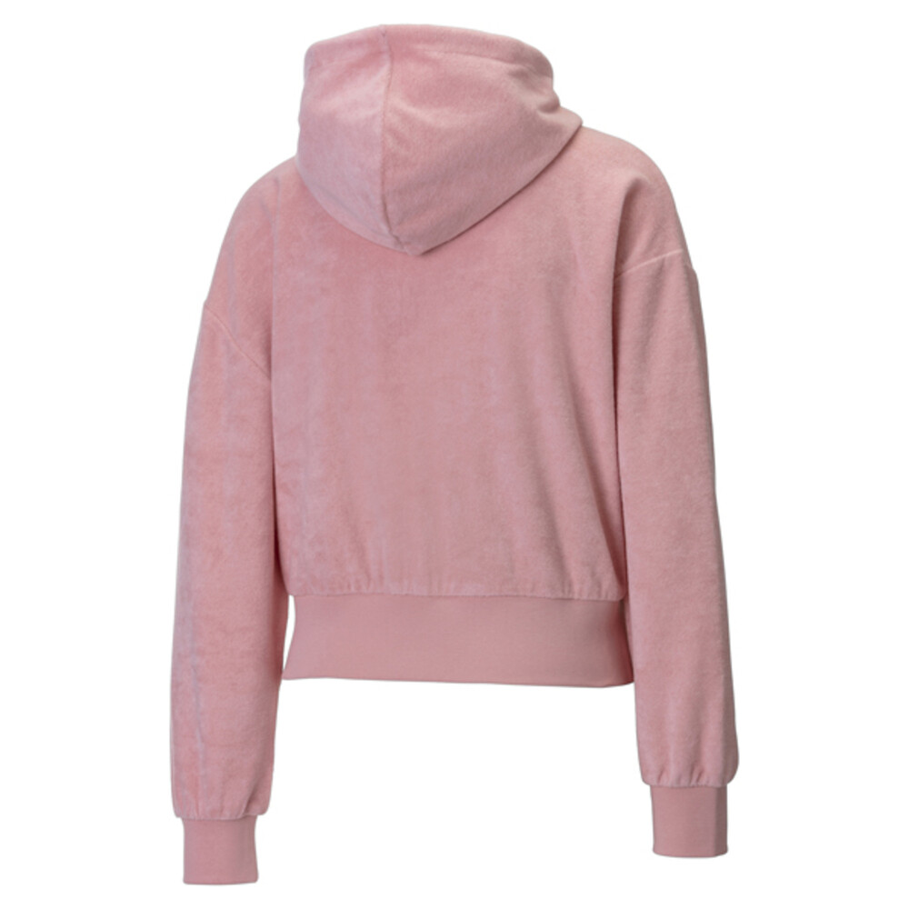 

PUMA - female - Толстовка Towel Cropped Full Zip Women's Hoodie – Blossom –, Розовый