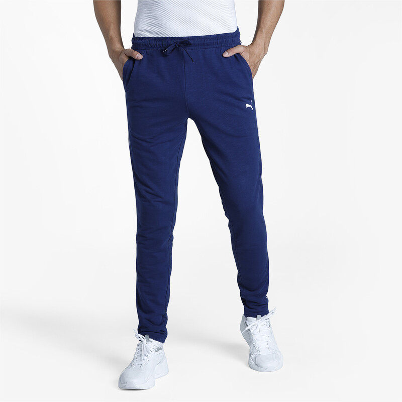

Men's PUMA Slub Slim Fit Sweat Pants, Black/blue