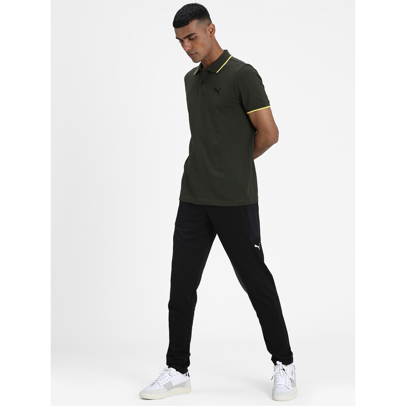 

Men's PUMA Collar Tipping Heather Slim Fit Polo