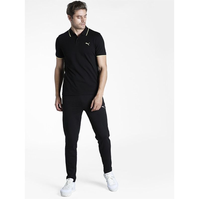 

Men's PUMA Collar Tipping Heather Slim Fit Polo