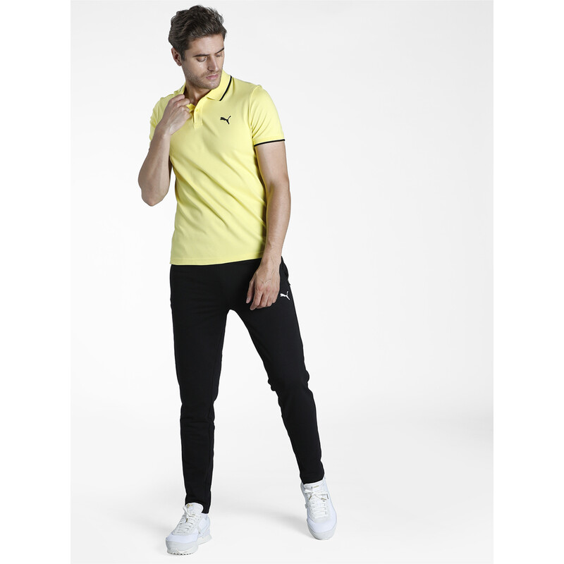 

Men's PUMA Collar Tipping Heather Slim Fit Polo