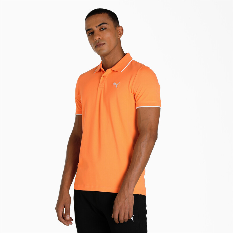 

Men's PUMA Collar Tipping Heather Slim Fit Polo