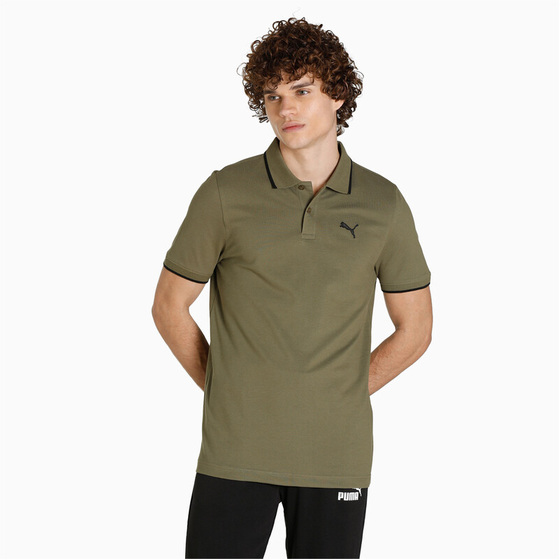 

Men's PUMA Collar Tipping Heather Slim Fit Polo