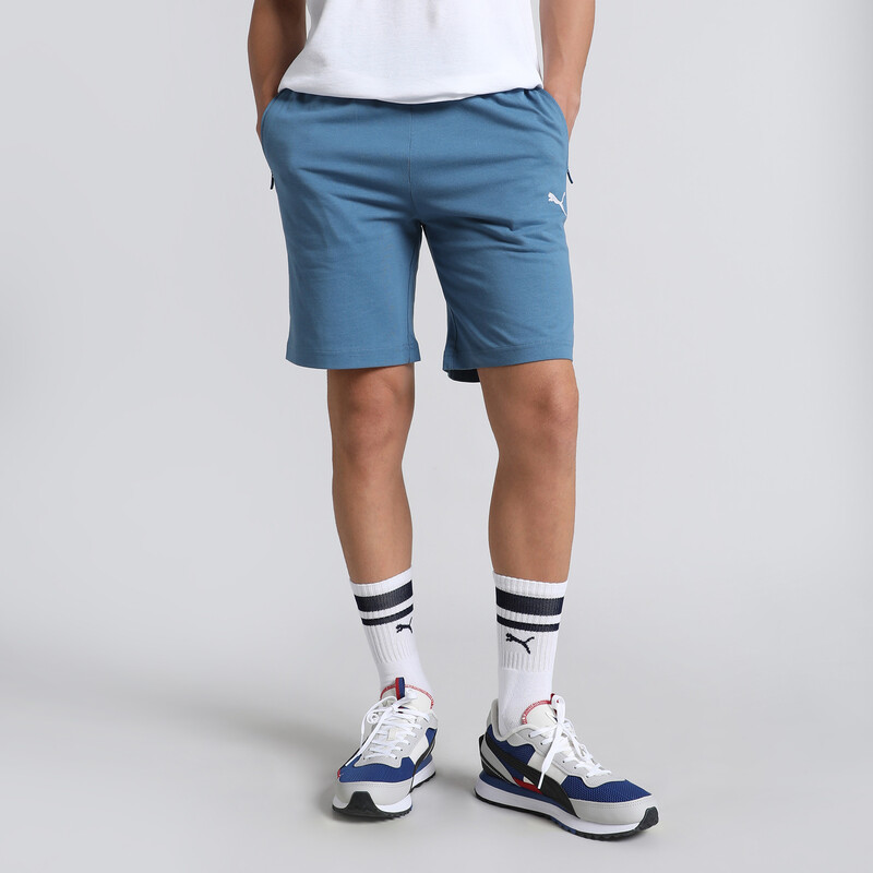 

Men's PUMA Zippered Jersey Regular Fit Shorts, Deep dive