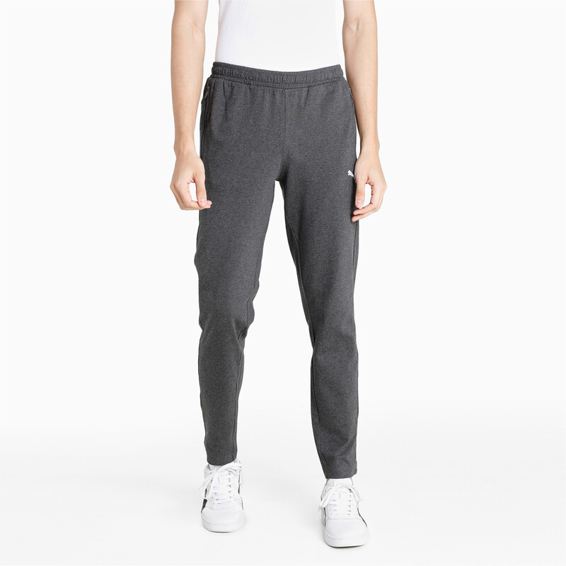 

Men's PUMA Zippered Jersey Regular Fit Sweatpants, Gray