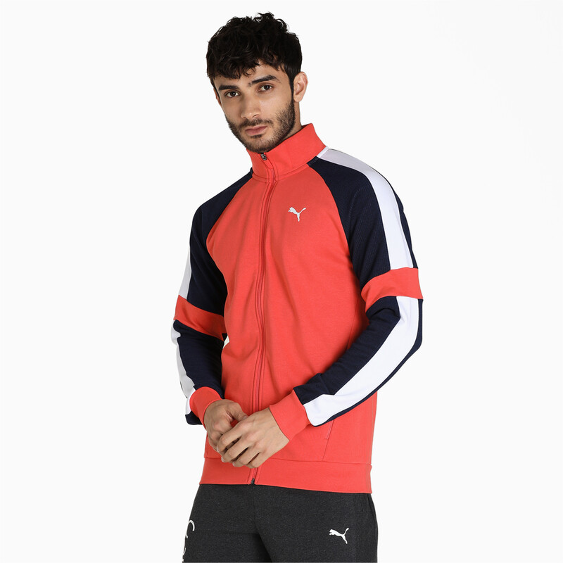 

Men's PUMA One8 Virat Kohli Full Zip Slim Fit Jacket, Coral