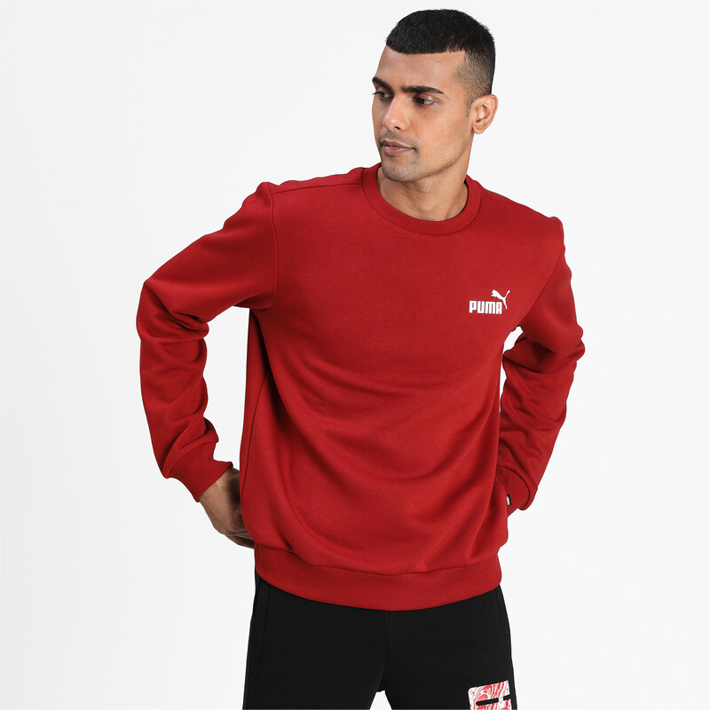 

Men's PUMA Essential Logo Crew Sweat, Red