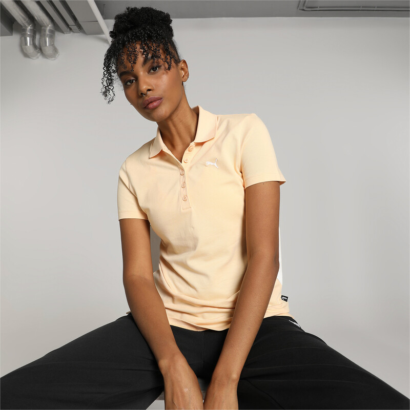 Women's PUMA Regular Fit Polo in Pink size M