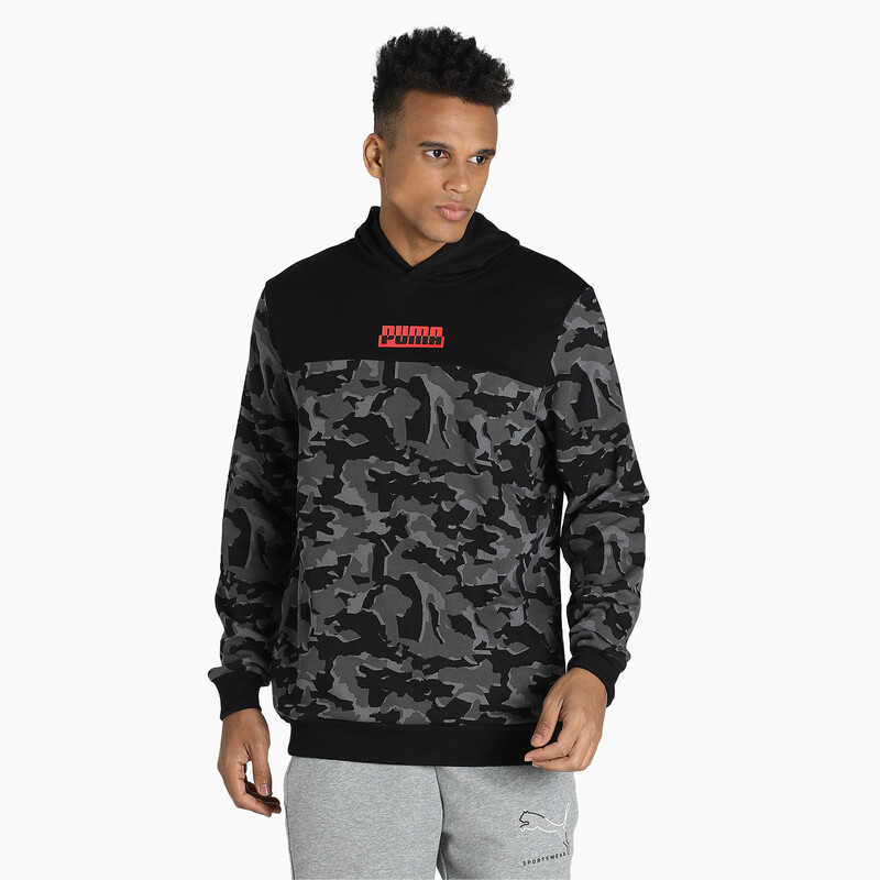 

Men's PUMA Core Camo AOP Regular Fit Hoodie, Black